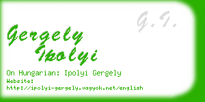 gergely ipolyi business card